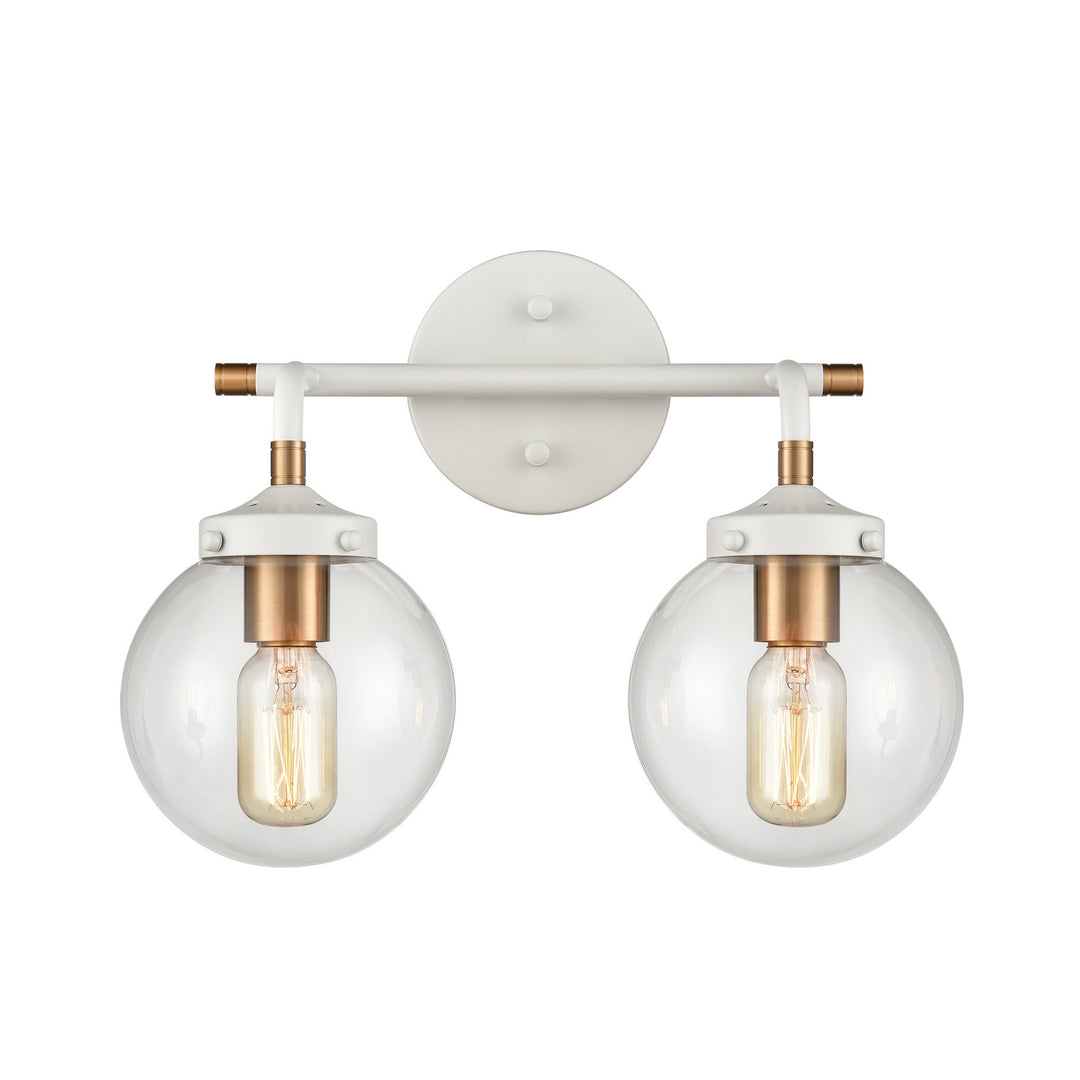 Elk Boudreaux 24431/2 Bath Vanity Light 15 in. wide - Matte White