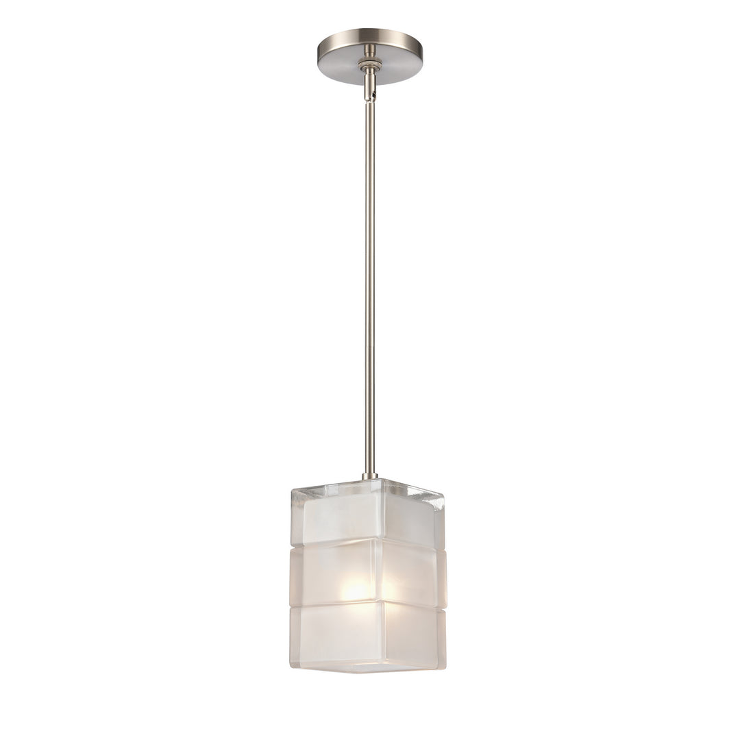 Elk Ice Blocks 67865/1 Pendant Light - Satin Nickel