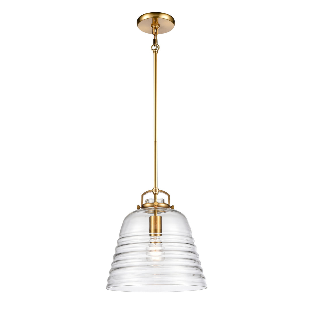 Elk Current 67886/1 Pendant Light - Satin Brass
