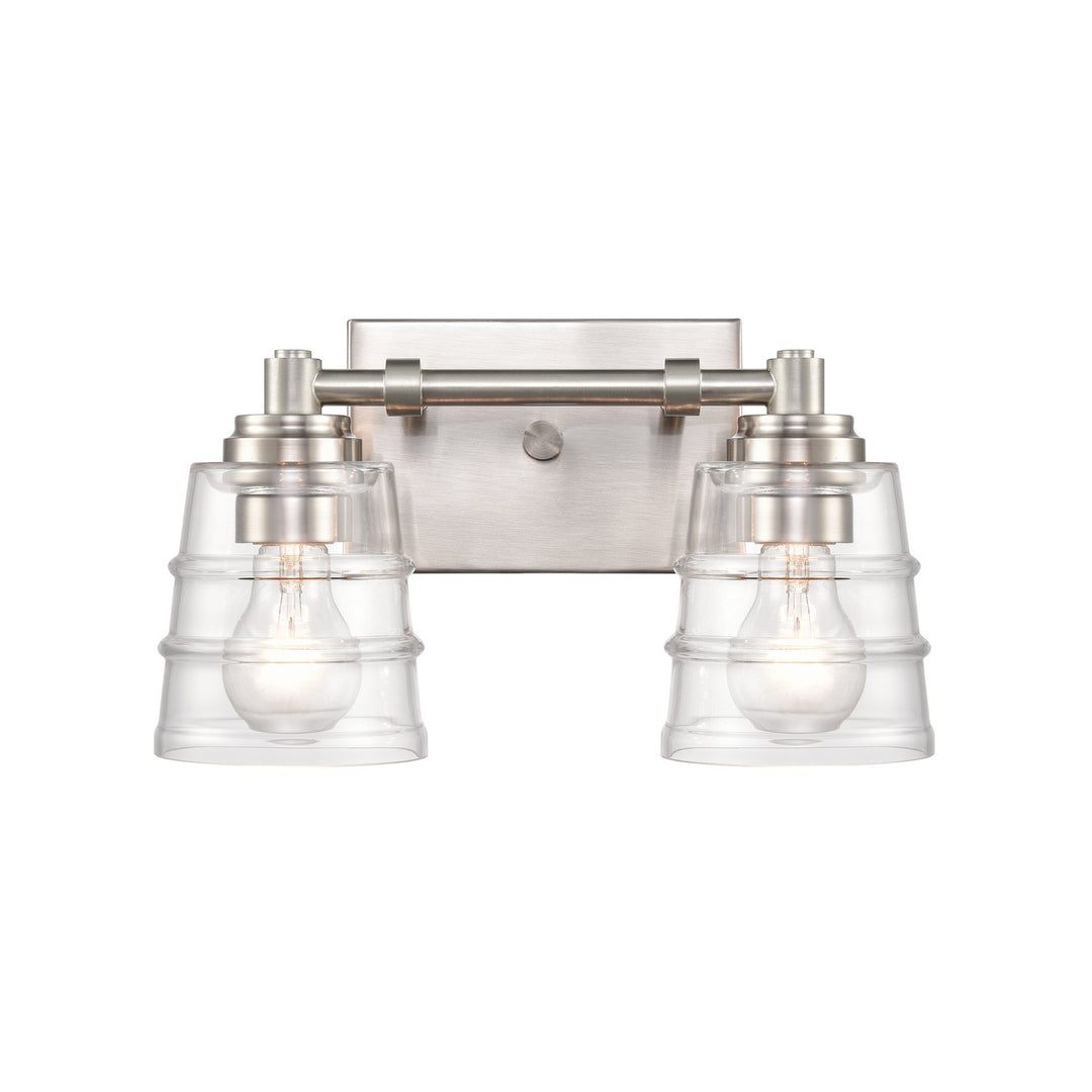 Elk Pulsate 67961/2 Bath Vanity Light 13 in. wide - Satin Nickel