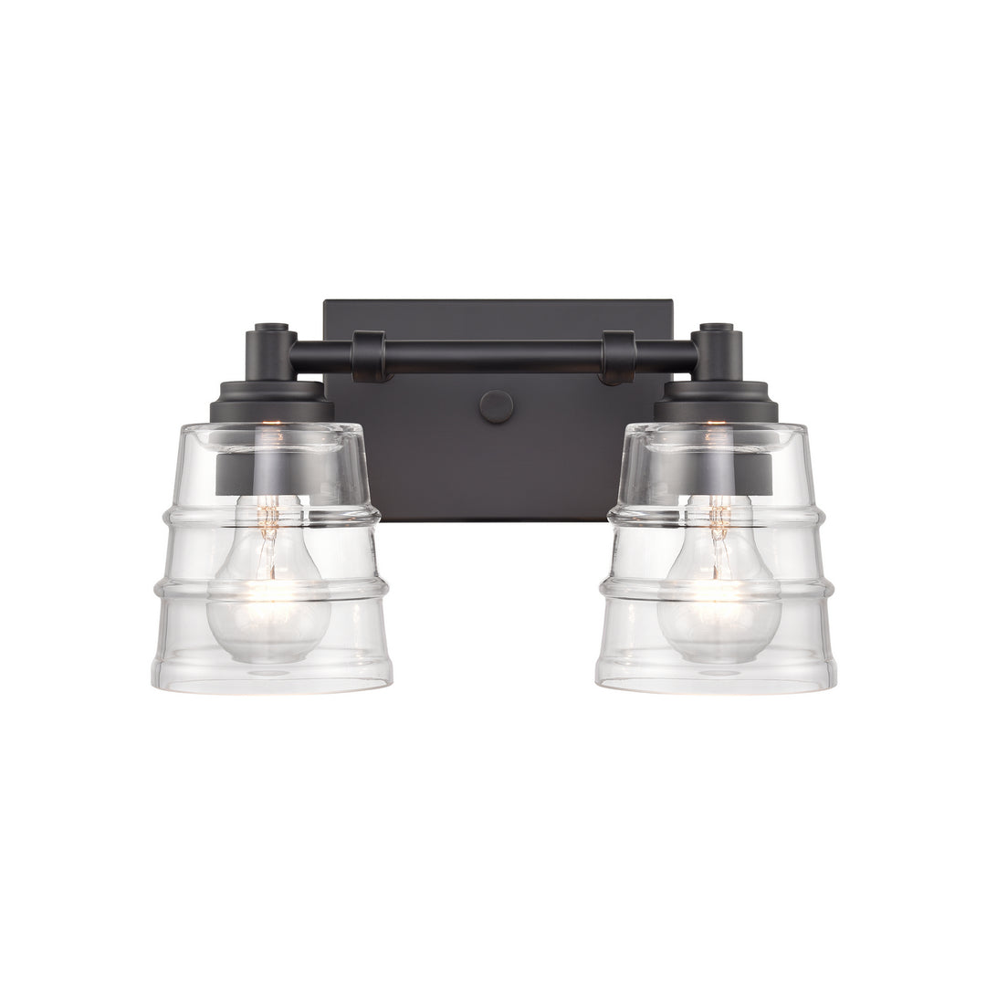 Elk Pulsate 67981/2 Bath Vanity Light 13 in. wide - Matte Black