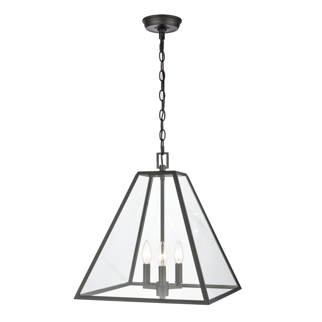 Elk Tangent 68205/3 Pendant Light - Matte Black