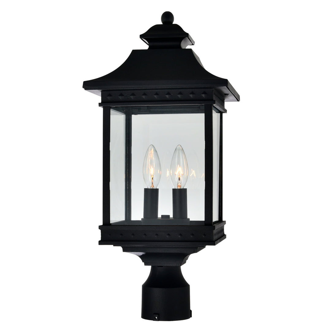 Cwi Lighting 0416PT9-2-101  Cleveland Outdoor Black