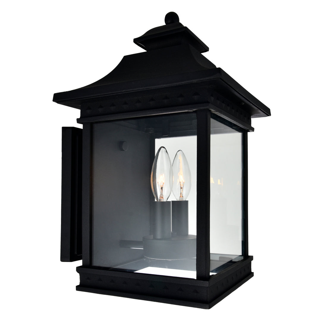 Cwi Lighting 0416W9-A-2-101  Cleveland Outdoor Black