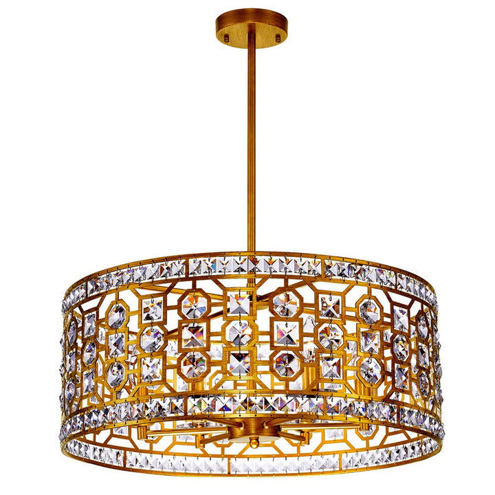 Cwi Lighting 1026P23-6-700 Belinda Six Light Chandelier Outdoor Bronze / Dark