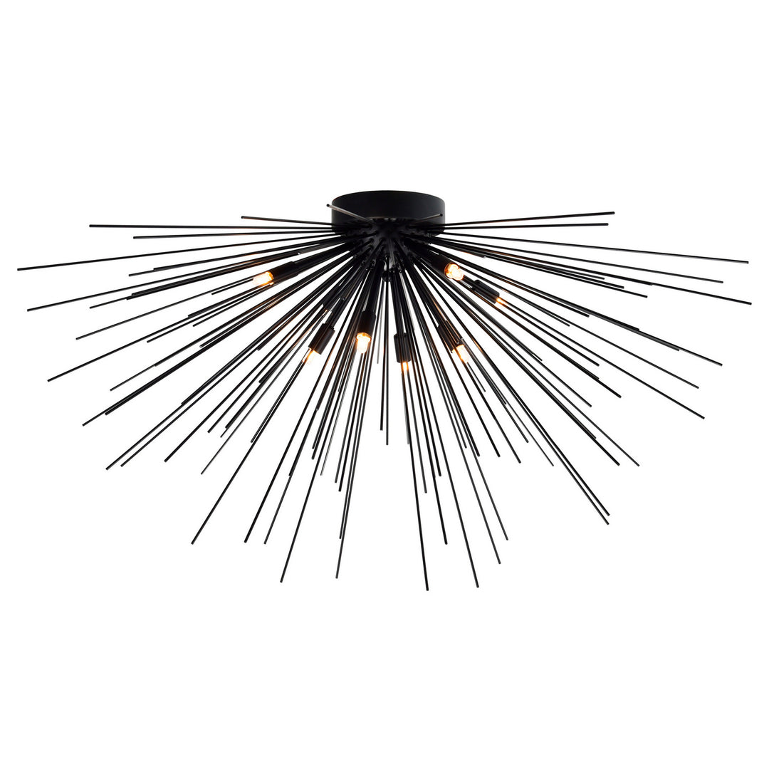 CWI Savannah 1034c40-8-101 Ceiling Light - Black