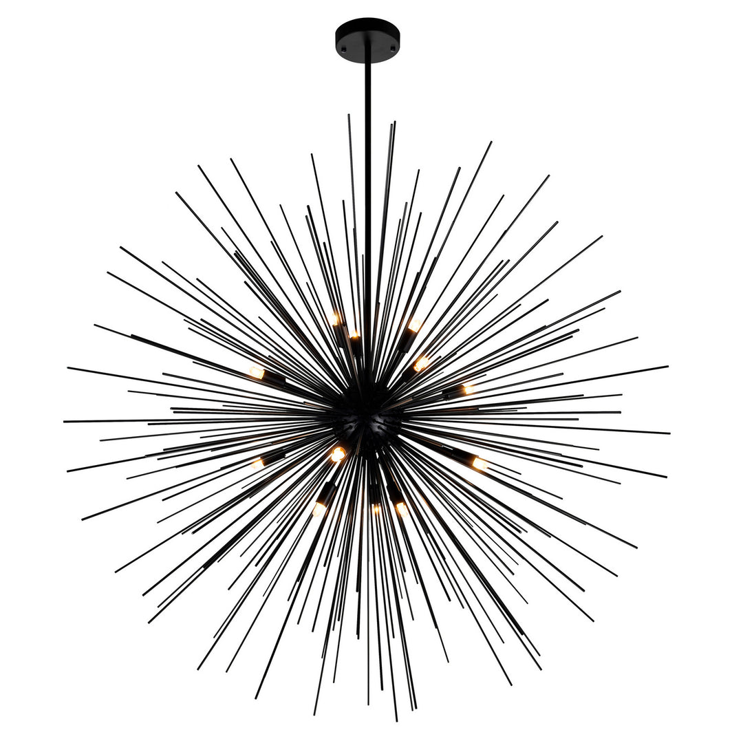 CWI Savannah 1034p40-14-101 Chandelier Light - Black