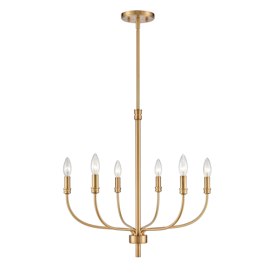 Elk Newland 81506/6 Chandelier Light - Satin Brass