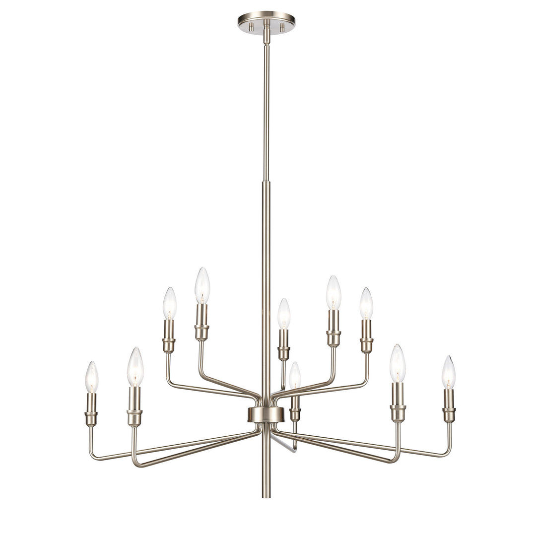 Elk Saginaw 81529/5+5 Chandelier Light - Satin Nickel
