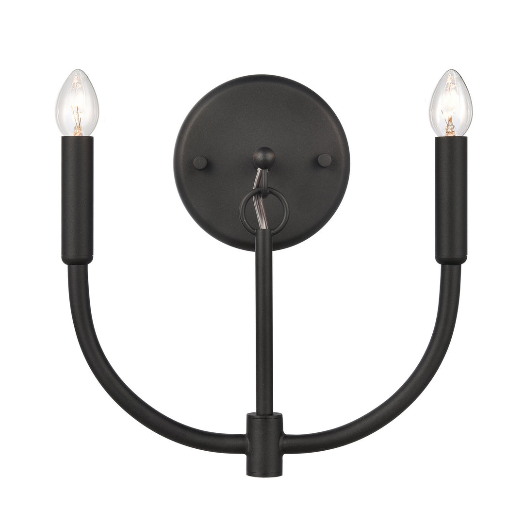 Elk Continuance 82025/2 Wall Sconce Light - Charcoal