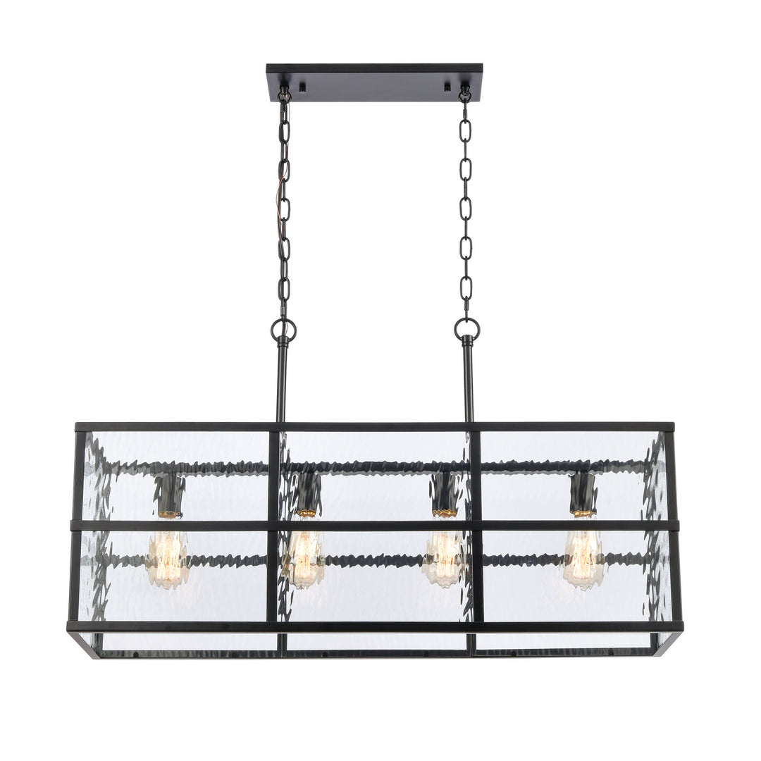 Elk Solace 82077/4 Pendant Light - Matte Black