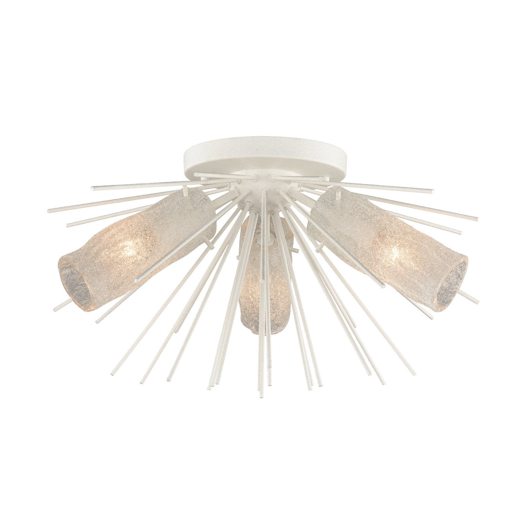 Elk Sea Urchin 82084/3 Ceiling Light - White Coral