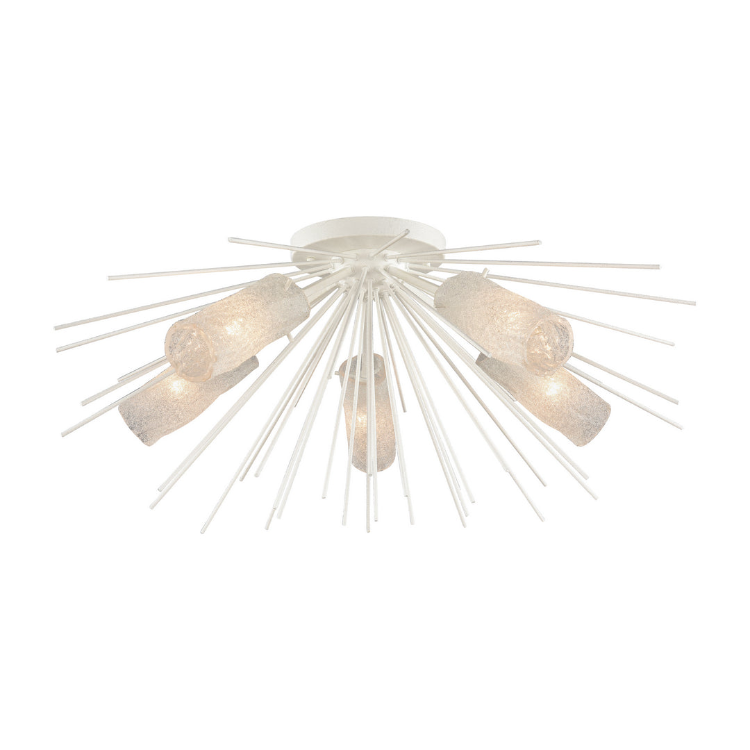 Elk Sea Urchin 82085/5 Ceiling Light - White Coral