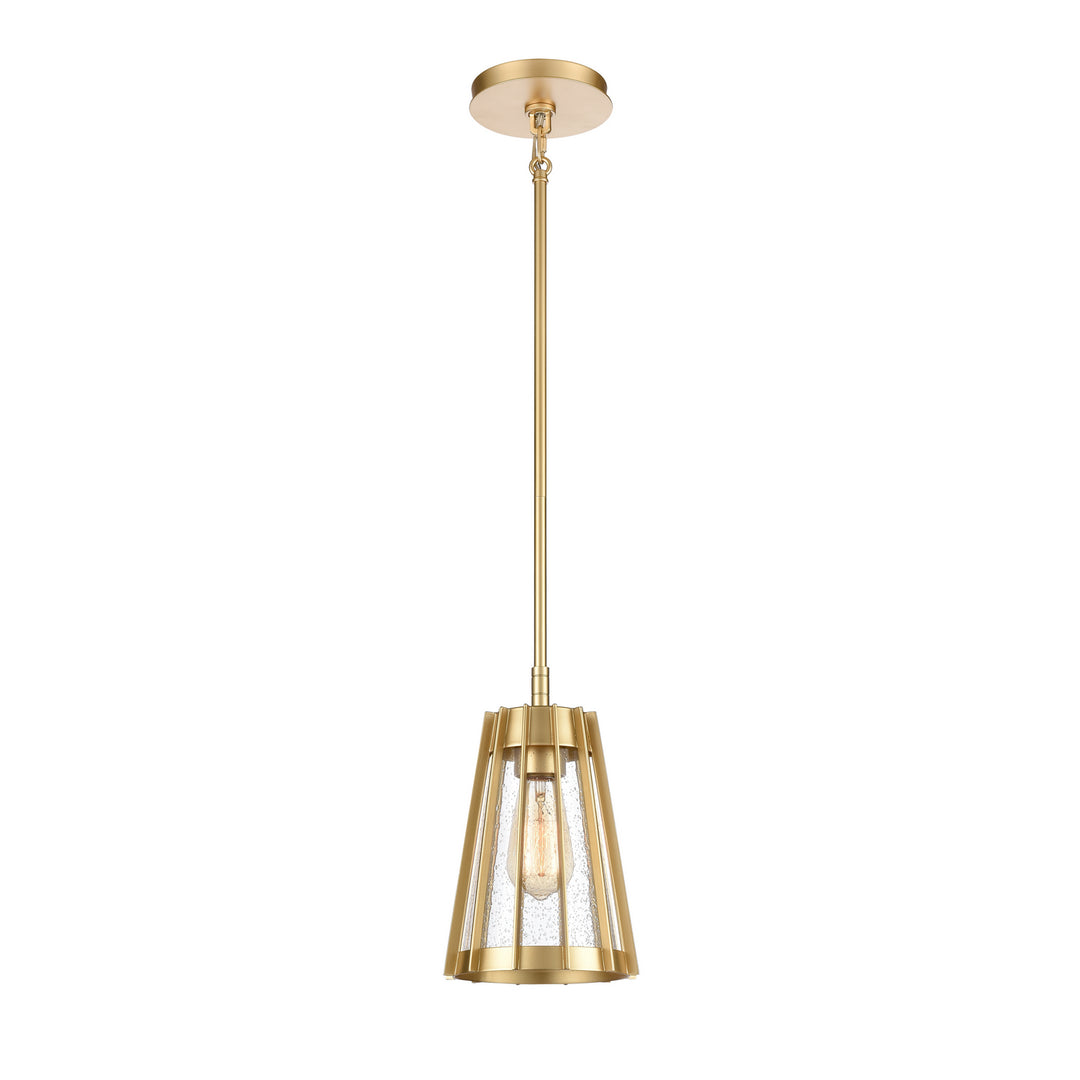 Elk Open Louvers 82104/1 Pendant Light - Champagne Gold