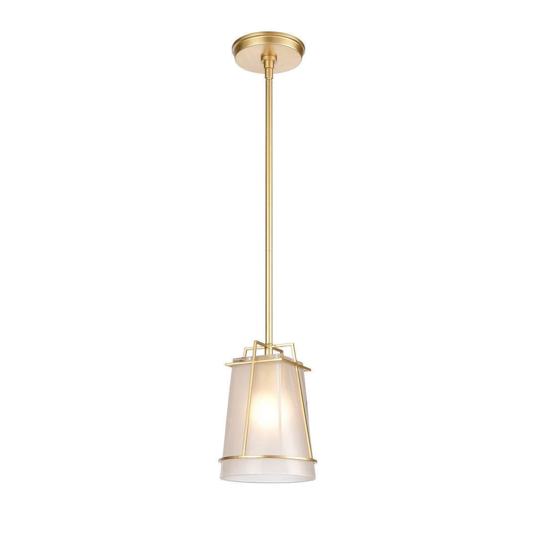 Elk Square to Round 82125/1 Pendant Light - Champagne Gold