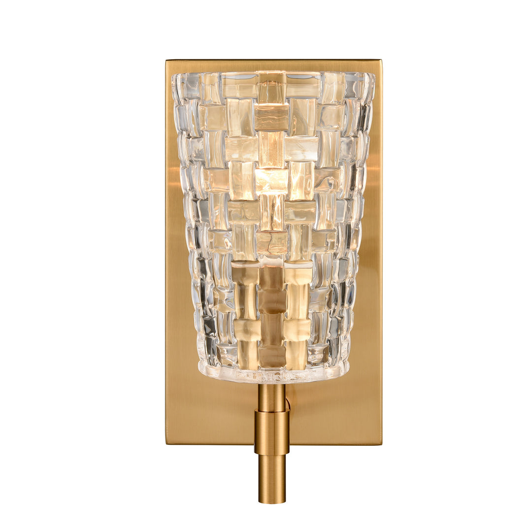 Elk Lightweave 82170/1 Wall Sconce Light - Satin Brass