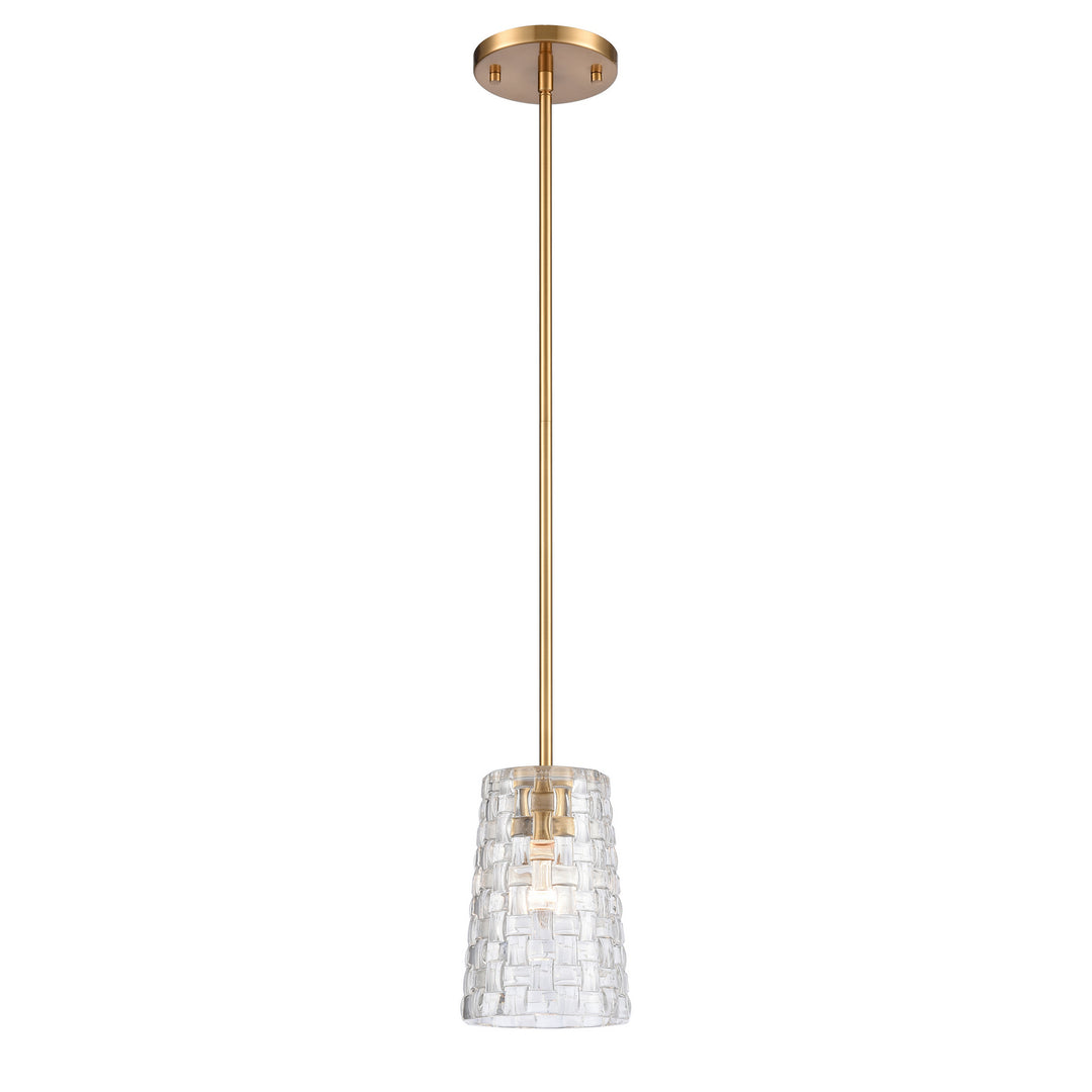 Elk Lightweave 82175/1 Pendant Light - Satin Brass