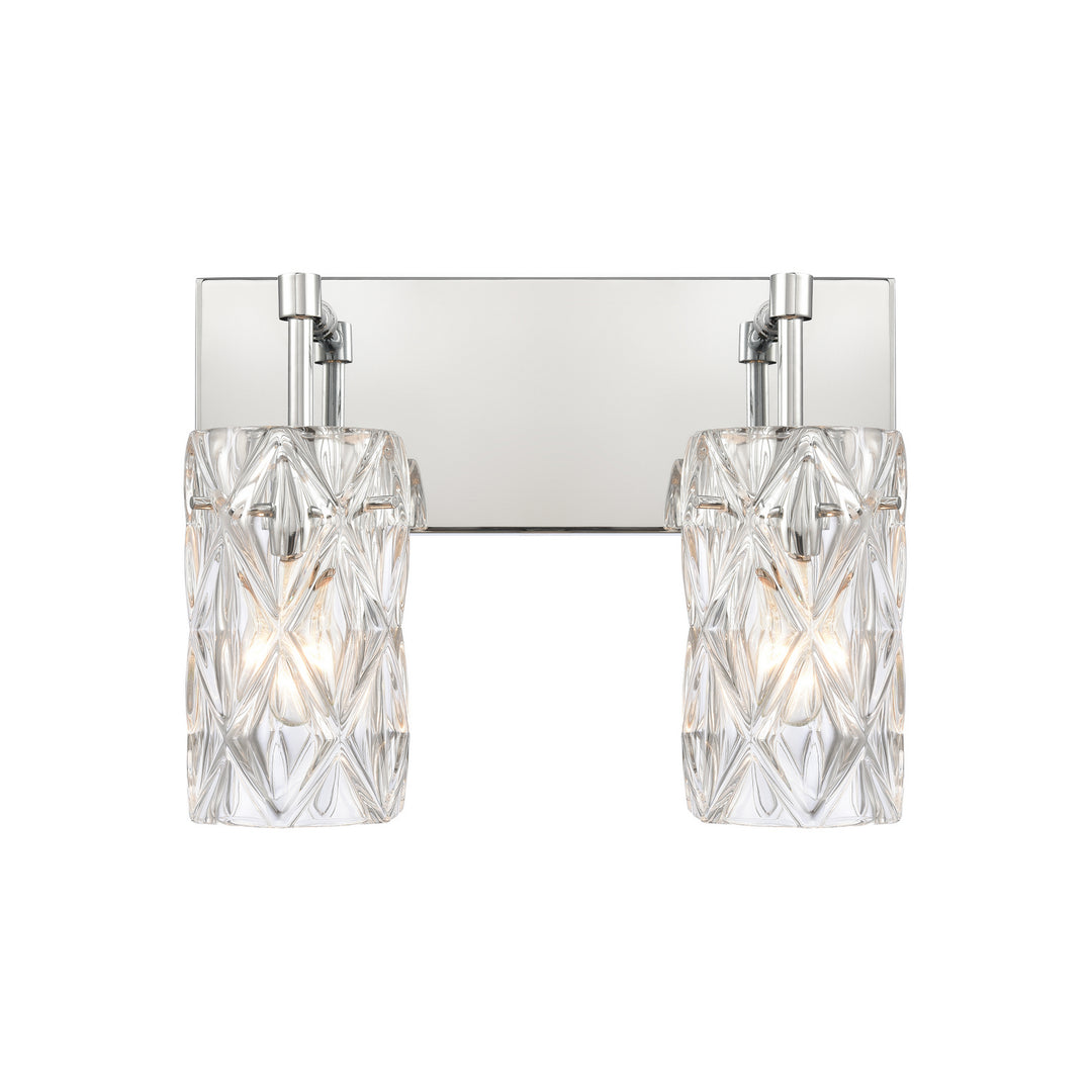 Elk Formade Crystal 82191/2 Bath Vanity Light 14 in. wide - Polished Chrome