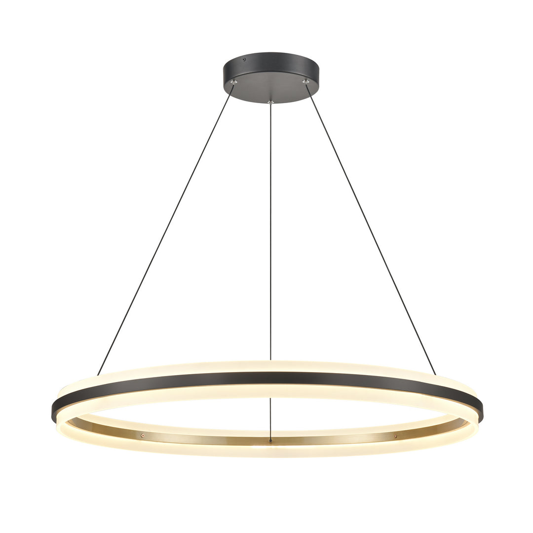 Elk Light Ring 85045/LED Chandelier Light - Matte Black