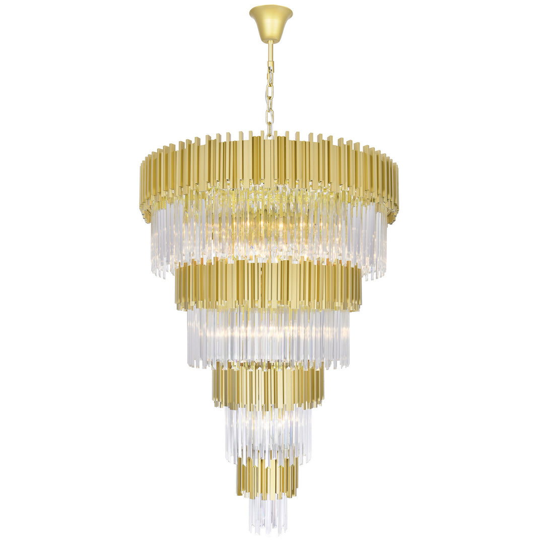 CWI Deco 1112p40-34-169 Chandelier Light - Medallion Gold