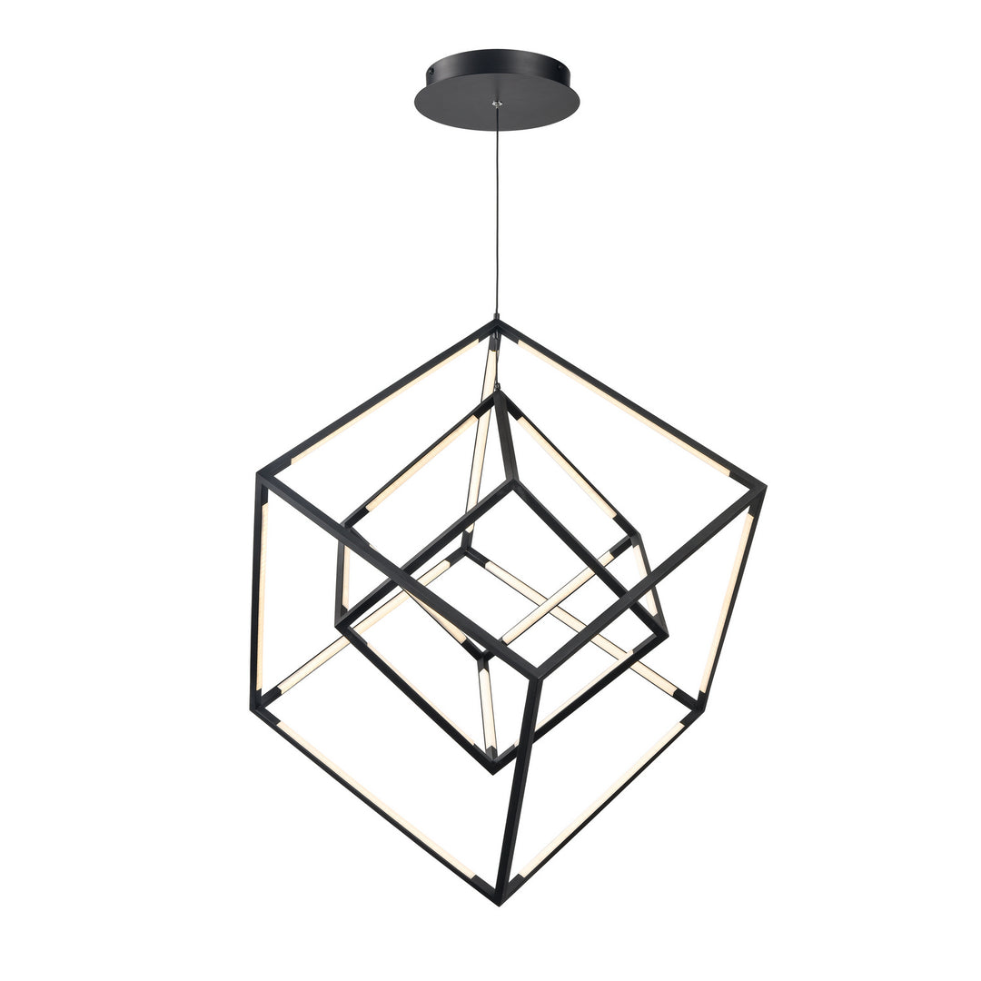 Elk Cube Squared 85145/LED Pendant Light - Matte Black