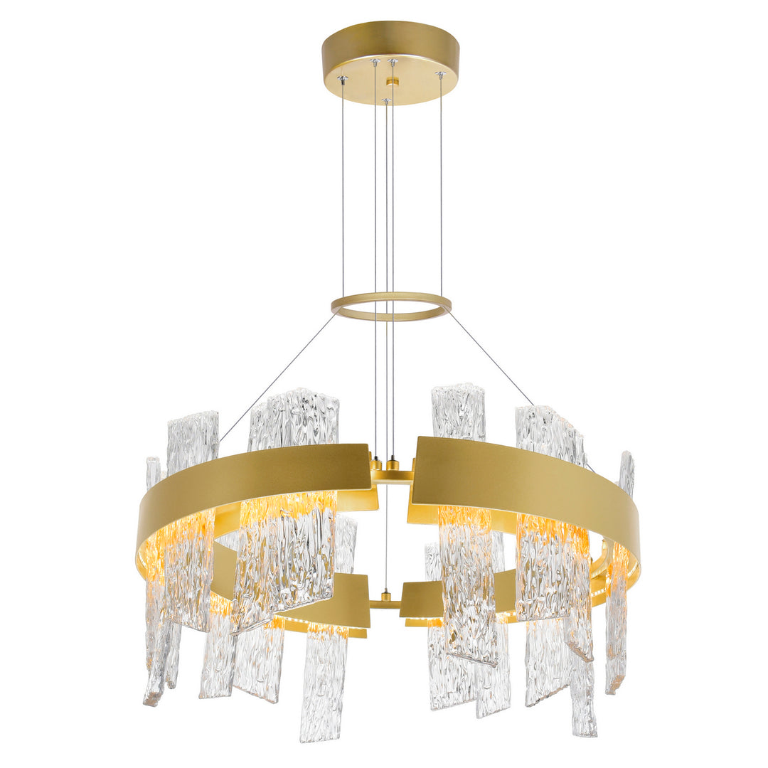 CWI Guadiana 1246p24-602-a Chandelier Light - Satin Gold