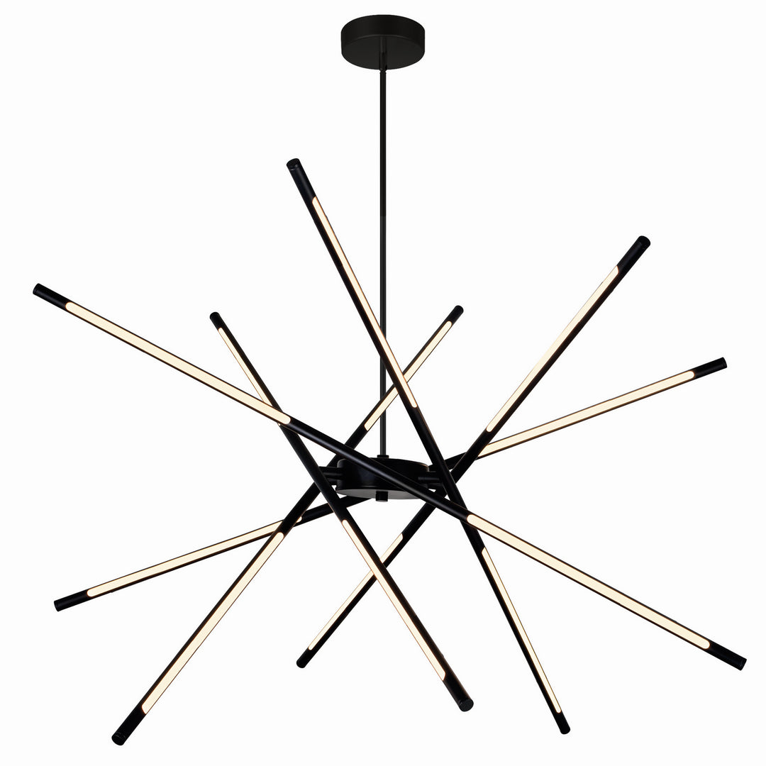 CWI Oskil 1375p43-6-101 Chandelier Light - Black