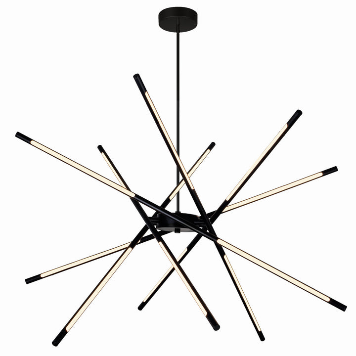 CWI Oskil 1375p43-6-101 Chandelier Light - Black