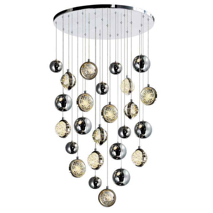 CWI Salvador 1673p24-13-613 Chandelier Light - Polished Nickel