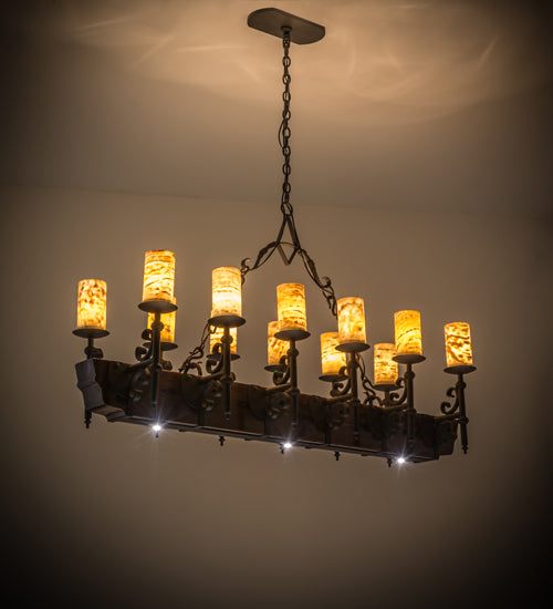 Meyda Tiffany Tudor 127483 Pendant Light - Wrought Iron