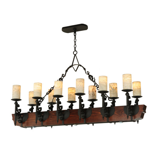 Meyda Tiffany Tudor 127483 Pendant Light - Wrought Iron