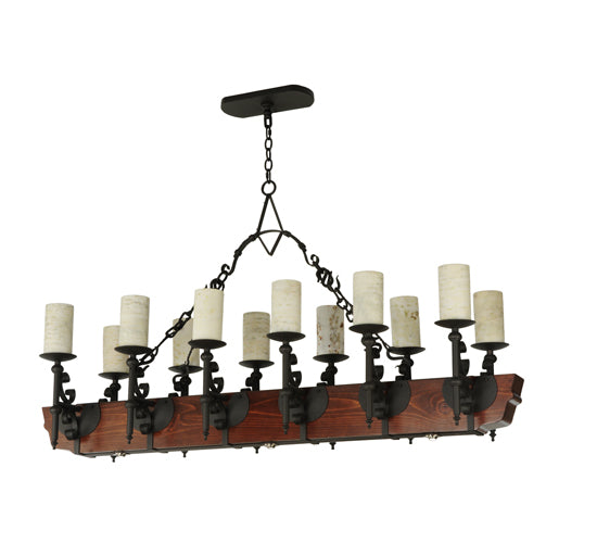 Meyda Tiffany Tudor 127483 Pendant Light - Wrought Iron