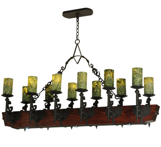 Meyda Tiffany Tudor 127484 Pendant Light - Wrought Iron