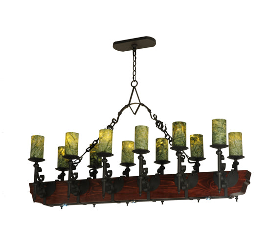 Meyda Tiffany Tudor 127484 Pendant Light - Wrought Iron