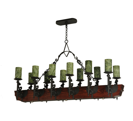Meyda Tiffany Tudor 127484 Pendant Light - Wrought Iron