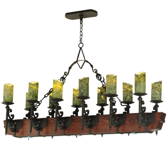 Meyda Tiffany Tudor 127486 Pendant Light - Wrought Iron