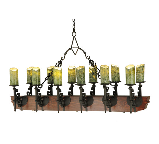 Meyda Tiffany Tudor 127486 Pendant Light - Wrought Iron