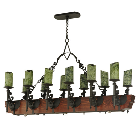 Meyda Tiffany Tudor 127486 Pendant Light - Wrought Iron