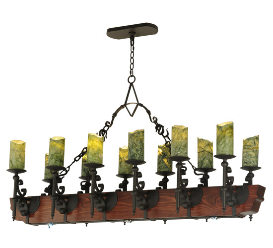 Meyda Tiffany Tudor 127486 Pendant Light - Wrought Iron