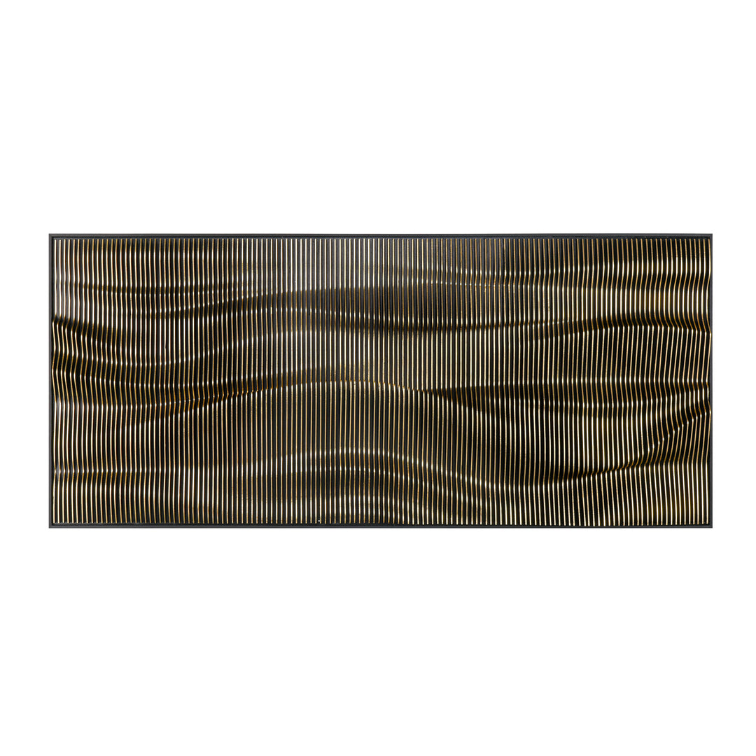 Elk Lighting H0036-9735 Modern Wave Wood Mirror Gold