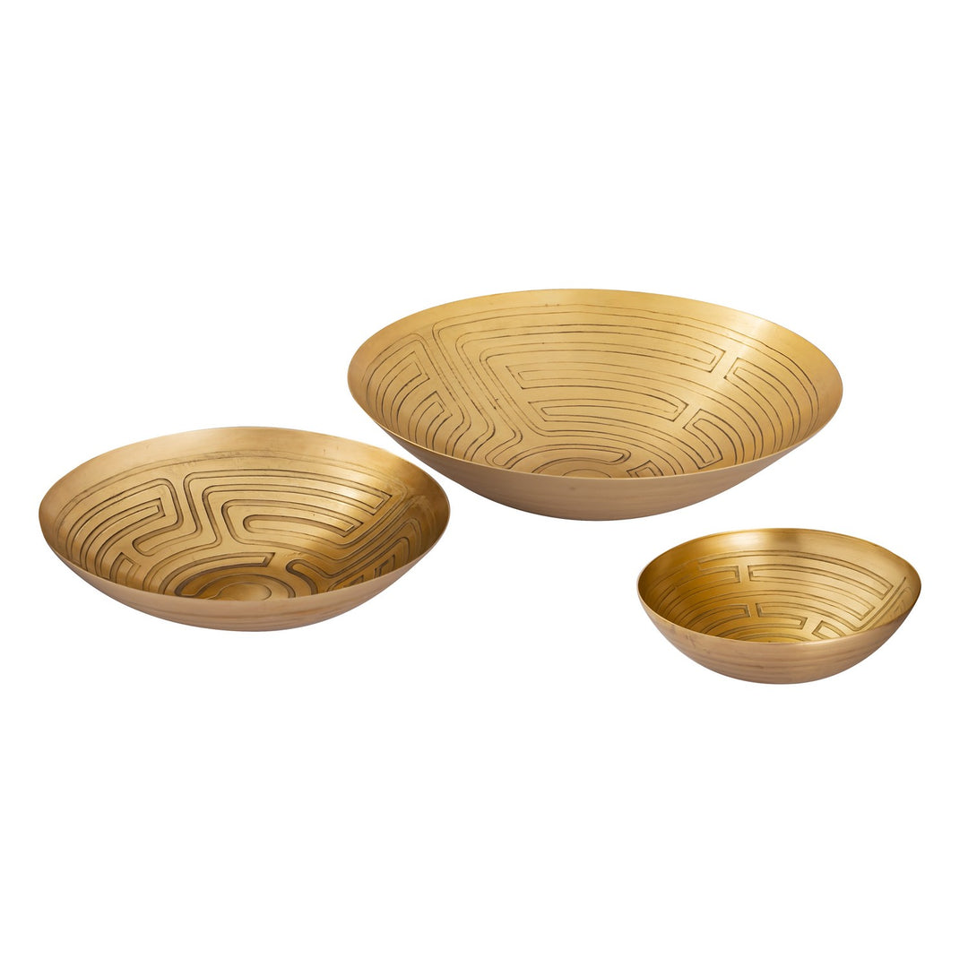Elk Lighting H0807-10673/S3  Maze Home Decor Antique Brass