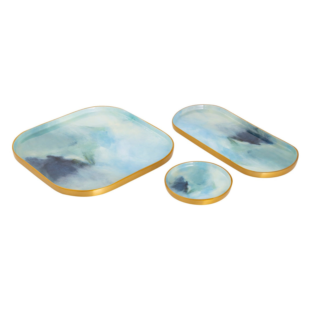 Elk Lighting H0807-9242/S3 Modern Leonard Home Decor Light Blue Enamel