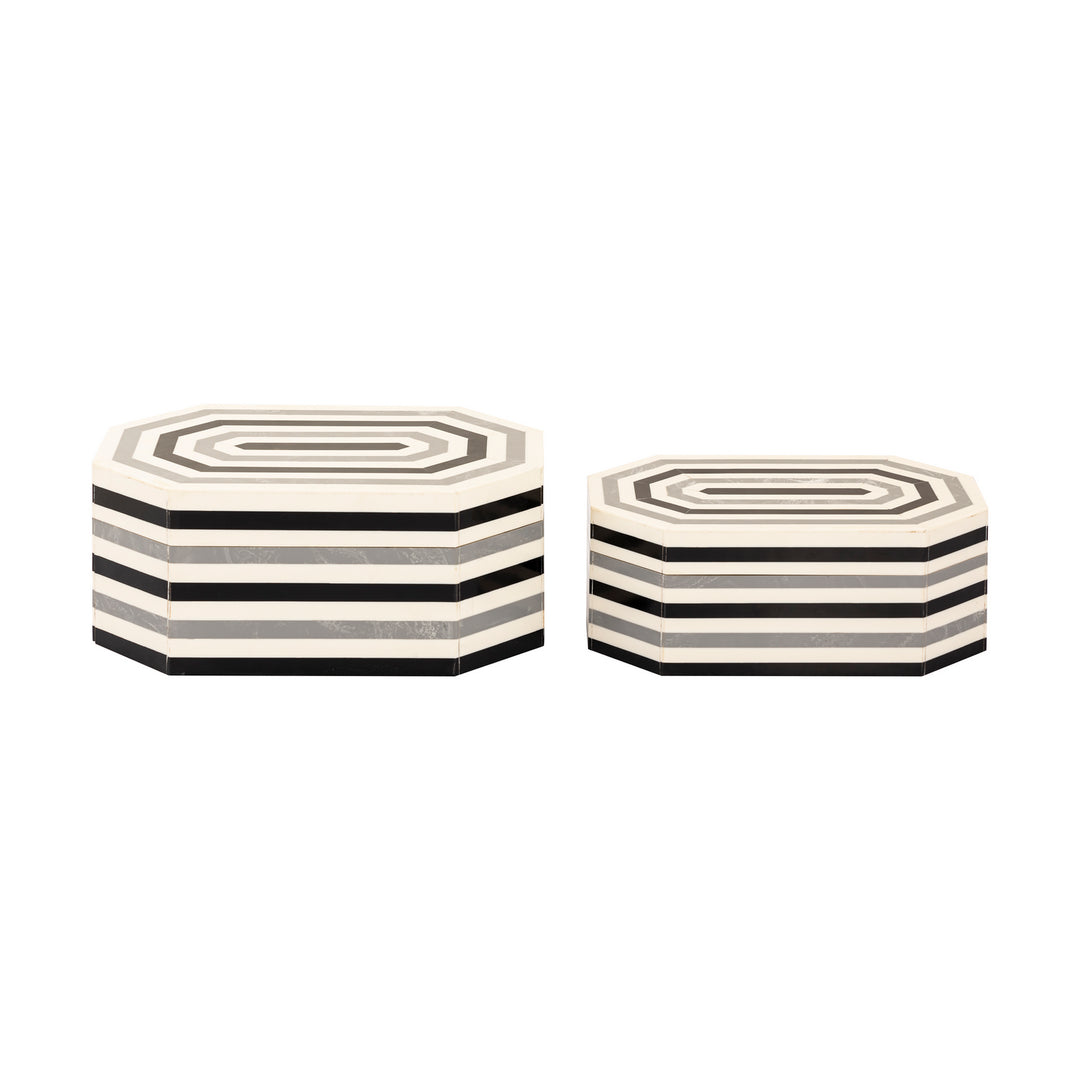 Elk Lighting H0807-9768/S2 Modern Octagonal Stripe Home Decor White