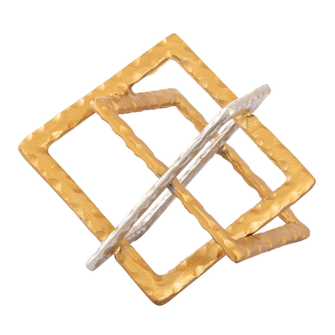 Elk Lighting S0807-9819  Abstract Interlocking Home Decor Brass