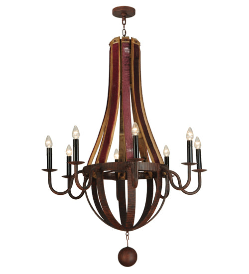 Meyda Tiffany Barrel Stave 127589 Chandelier Light - Rust,Custom