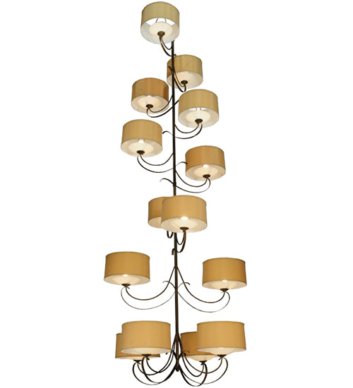 Meyda Tiffany Lighting 127593 Sequoia 14 Light Chandelier Decor Bronze / Dark