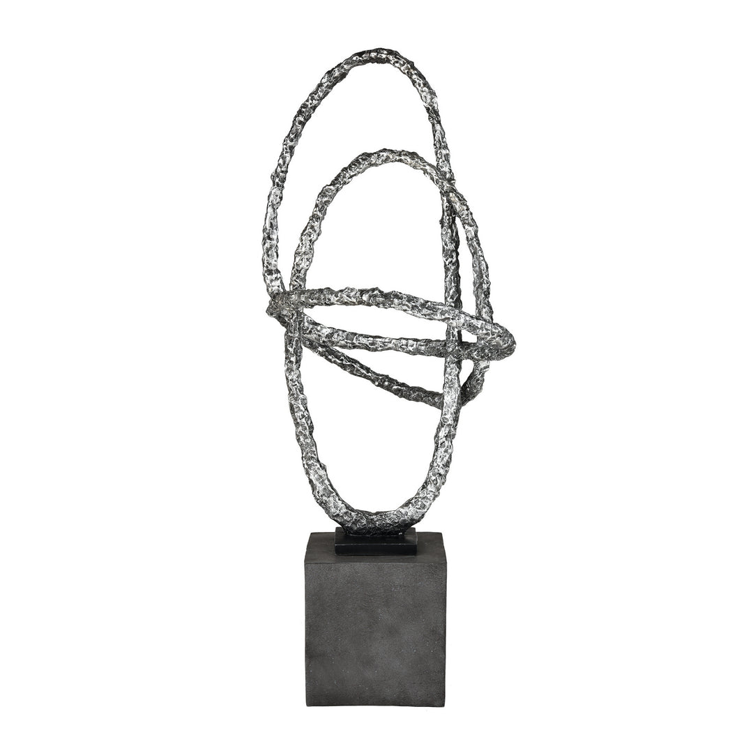Elk Lighting S0036-8953 Modern Textured Loop Home Decor Silver