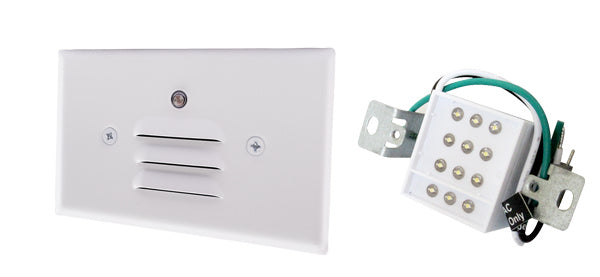 Elco Lighting ELST68W  Mini Photocell Led Step Light Landscape Light White