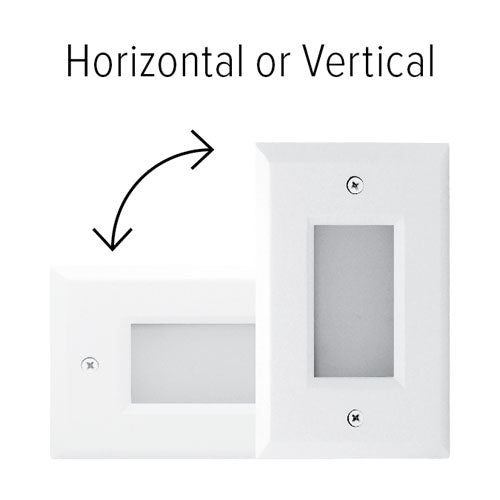 Elco Lighting ELST9540W  Mini Led Step Light With Open Faceplate Landscape Light White