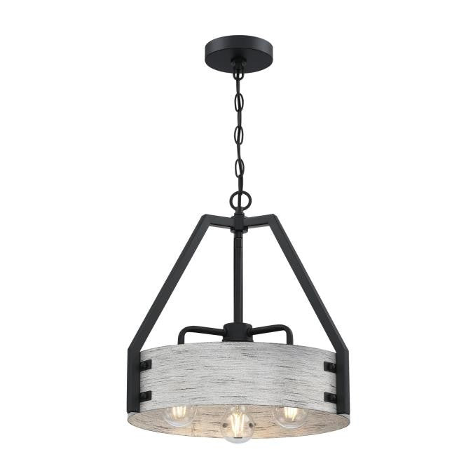 Westinghouse Callowhill 6125900 Chandelier Light - Matte Black With Antique Ash